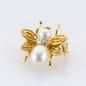 Preview: Vintage 18K Gold Insect Brooch with Pearls and Diamond