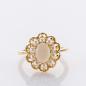 Preview: Ring aus 585er Gelbgold mit Opal und Perlen