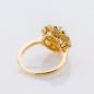 Preview: Ring aus 585er Gelbgold mit Opal und Perlen