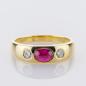 Preview: Ring aus 585er Gelbgold mit 0,20 ct Rubin und 0,20 ct Brillanten
