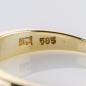 Preview: Ring aus 585 Gelbgold mit 0,30 ct Saphir und 0,10 ct Brillanten
