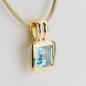 Preview: 3.0ct Blue Topaz Pendant in 14K Yellow Gold