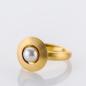Preview: Ring aus 750 Gelbgold mit Perle