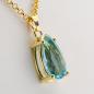 Preview: 14k gold pendant with an 4.87ct aquamarine