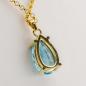 Preview: 14k gold pendant with an 4.87ct aquamarine