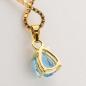 Preview: 14k gold pendant with an aquamarine