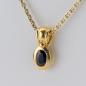 Preview: 0.50 carat Sapphire Pendant in 18K Yellow Gold