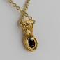 Preview: 0.50 carat Sapphire Pendant in 18K Yellow Gold
