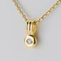 Preview: 0.05ct Diamond Pendant in 18K Yellow Gold