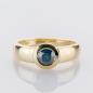 Preview: Ring aus 585 Gelbgold mit 0,50 ct Blauer Brillant