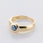 Preview: Ring aus 585 Gelbgold mit 0,50 ct Blauer Brillant