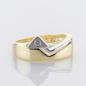 Preview: Ring aus 585 Mehrfarbgold mit 0,02 ct Brillant