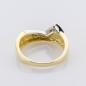 Preview: Ring aus 585 Mehrfarbgold mit 0,02 ct Brillant