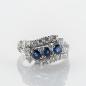 Preview: 0.60ct Sapphire & 0.90ct Diamond Ring in 14K White Gold