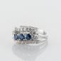 Preview: 0.60ct Sapphire & 0.90ct Diamond Ring in 14K White Gold