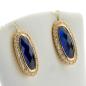 Preview: 14k gold ear studs with 2.50ct sapphires and 0.45ct diamonds