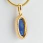 Preview: 14k gold pendant with a 1.50ct sapphire and 0.30ct diamonds