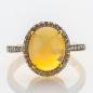 Preview: Opal Ring mit 0.40ct Brillanten aus 750er Gold