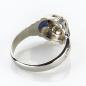 Preview: Art Deco Ring 18k gold with a 0.40ct diamond and 0.20ct sapphires
