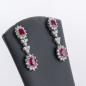 Preview: Ruby and Diamond Earrings in 18K White Gold