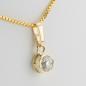 Preview: Anhänger aus 585er Gelbgold mit 0,53 ct Brillant
