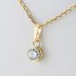 Preview: Anhänger aus 585er Gelbgold mit 0,58 ct Brillant