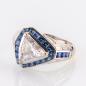 Preview: Ring (750er Gold) mit 2.33ct Brillanten und 0.50ct Saphiren