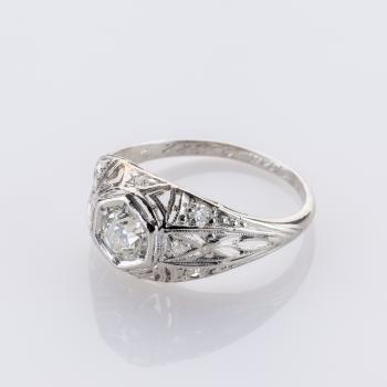 Preview: 0.45ct Diamond Ring in Platinum