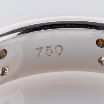 Ring aus 750 Weißgold mit 0,20 ct Brillanten