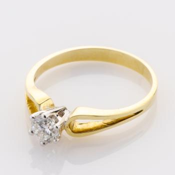 Preview: Ring aus 585er Gold mit 0.35ct Brillant