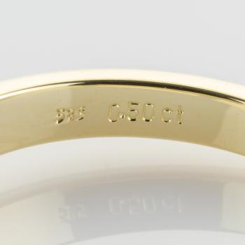 Brillantring 0.50ct in 585er Gelbgold
