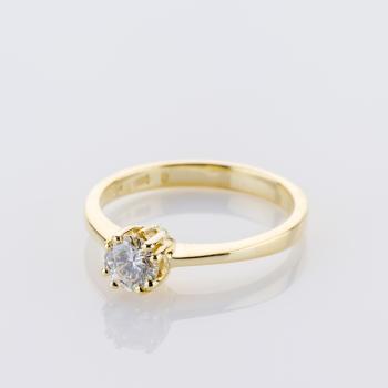 Preview: 0.49ct Diamond Ring in 14K Yellow Gold
