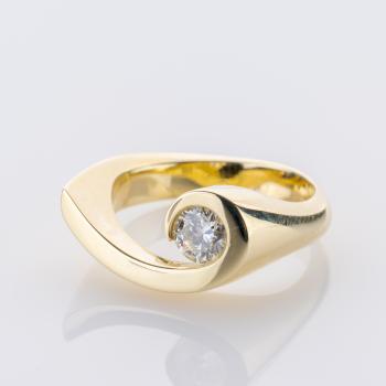 Preview: 0.46ct Diamond Ring in 14k Yellow Gold