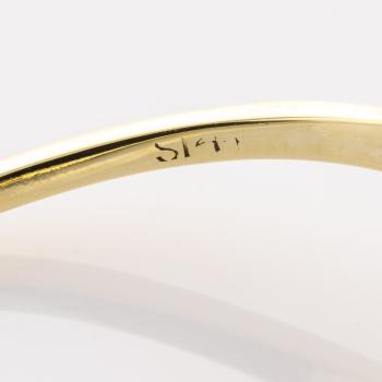 Art Deco Ring aus 585er Gold mit 0.40ct Brillant