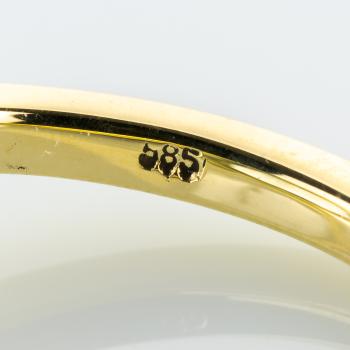 Ring aus 585er Gelbgold mit 6.32ct Aquamarin