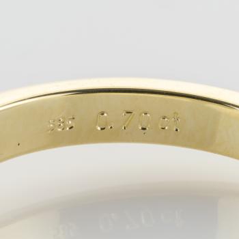 Solitär-Ring in 585er Gelbgold mit 0.70ct Brillant