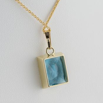 Preview: Anhänger aus 585er Gelbgold mit 6,94 ct Topas