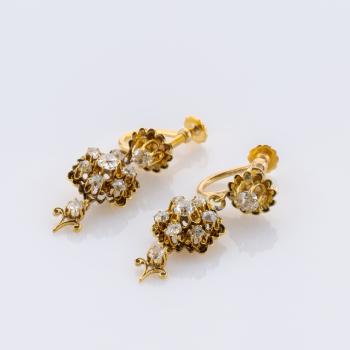 Preview: 1.3ct Diamond Earrings in 14K Yellow Gold