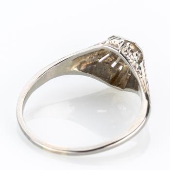 Preview: Art Deco Ring (750er Gold) mit Brillant