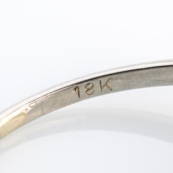 Art Deco Ring (750er Gold) mit Brillant