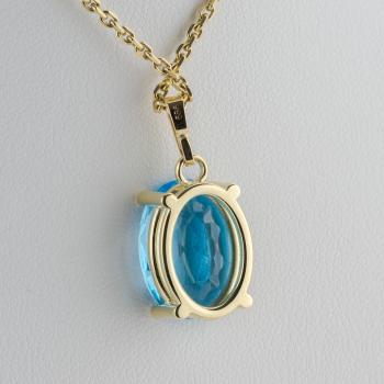 Preview: Anhänger aus 585er Gelbgold mit 8,05 ct Topas