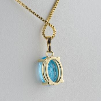 Preview: Anhänger aus 585er Gelbgold mit 5,39 ct Topas