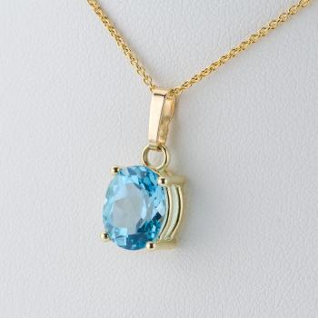 Anhänger aus 585er Gelbgold mit 3,4 ct Topas