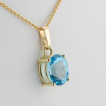 Preview: Anhänger aus 585er Gelbgold mit 3,4 ct Topas