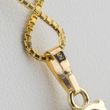 Preview: Anhänger aus 585er Gelbgold mit 2,18 ct Saphir