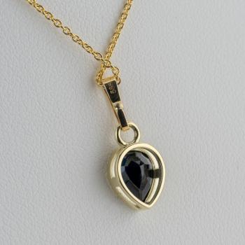 Preview: Anhänger aus 585er Gelbgold mit 1,59 ct Saphir