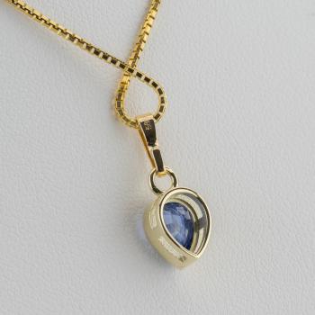 Preview: Anhänger aus 585er Gelbgold mit 1,73 ct Saphir