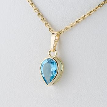 Anhänger aus 585er Gelbgold mit 2,0 ct Topas