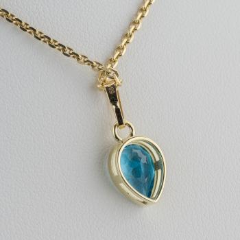 Preview: Anhänger aus 585er Gelbgold mit 2,0 ct Topas