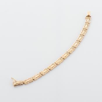Armband aus 585er Gelbgold im Wiener Design der 1920er Jahre